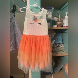 Candy corn unicorn dress